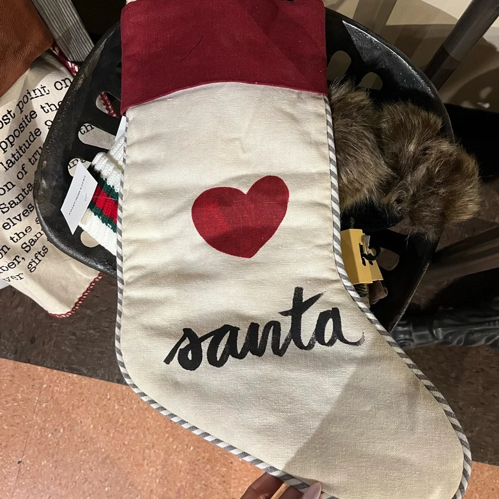 Pottery barn stocking.